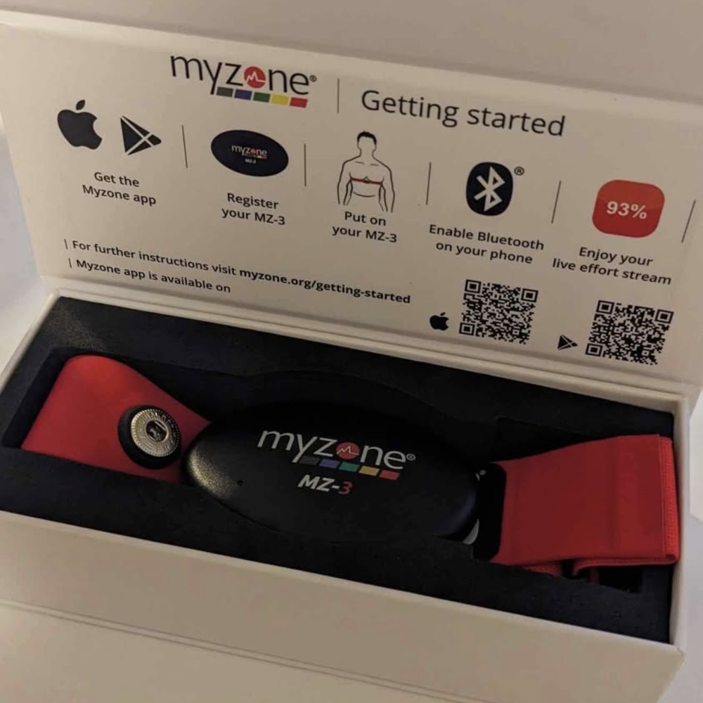 Myzone MZ-3 Heart Rate Monitor with Red Strap